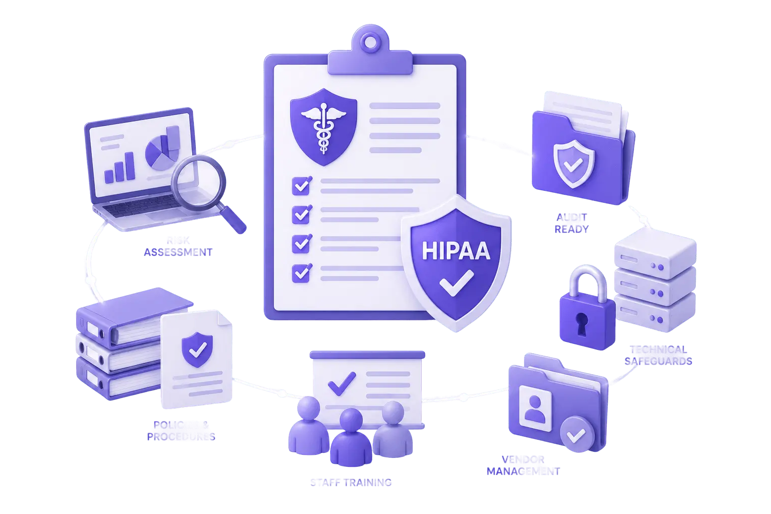 HIPAA compliance support for healthcare practices